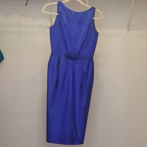 Badgley Mischka Royal Blue Dress 0